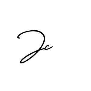 How to make Jc  name signature. Use AmerikaSignatureDemo-Regular style for creating short signs online. This is the latest handwritten sign. Jc  signature style 3 images and pictures png