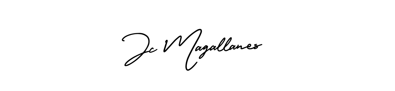 Jc Magallanes stylish signature style. Best Handwritten Sign (AmerikaSignatureDemo-Regular) for my name. Handwritten Signature Collection Ideas for my name Jc Magallanes. Jc Magallanes signature style 3 images and pictures png