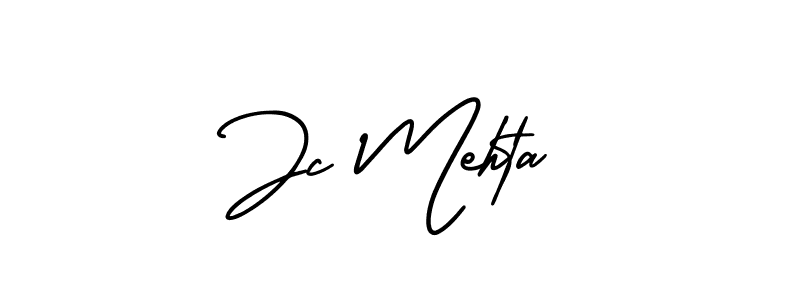 if you are searching for the best signature style for your name Jc Mehta. so please give up your signature search. here we have designed multiple signature styles  using AmerikaSignatureDemo-Regular. Jc Mehta signature style 3 images and pictures png