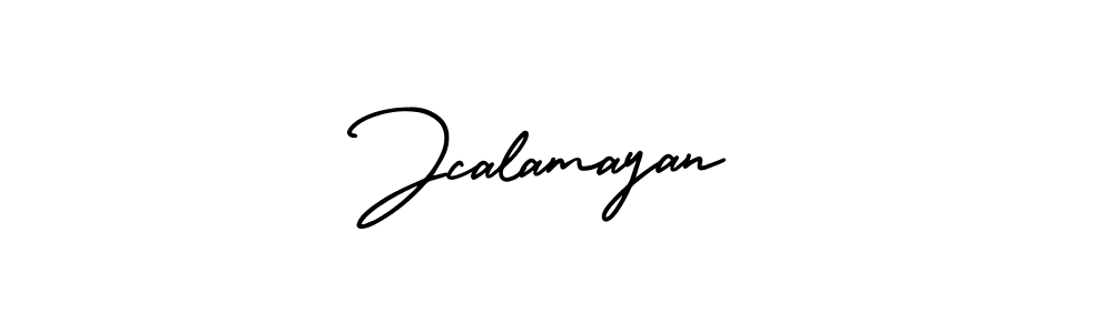 How to make Jcalamayan signature? AmerikaSignatureDemo-Regular is a professional autograph style. Create handwritten signature for Jcalamayan name. Jcalamayan signature style 3 images and pictures png