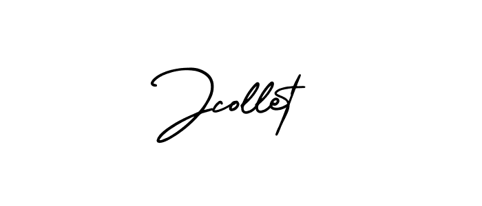 Design your own signature with our free online signature maker. With this signature software, you can create a handwritten (AmerikaSignatureDemo-Regular) signature for name Jcollet. Jcollet signature style 3 images and pictures png