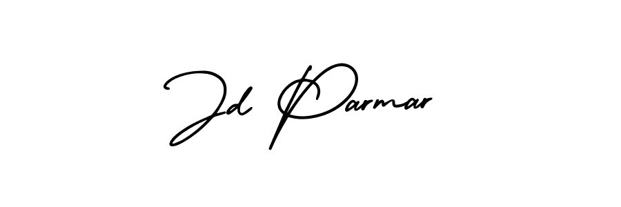 Jd Parmar stylish signature style. Best Handwritten Sign (AmerikaSignatureDemo-Regular) for my name. Handwritten Signature Collection Ideas for my name Jd Parmar. Jd Parmar signature style 3 images and pictures png