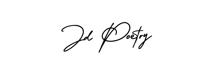 if you are searching for the best signature style for your name Jd Poetry. so please give up your signature search. here we have designed multiple signature styles  using AmerikaSignatureDemo-Regular. Jd Poetry signature style 3 images and pictures png