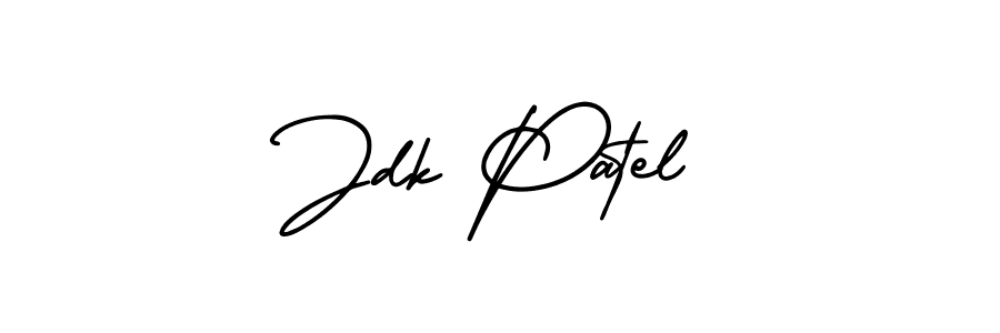 The best way (AmerikaSignatureDemo-Regular) to make a short signature is to pick only two or three words in your name. The name Jdk Patel include a total of six letters. For converting this name. Jdk Patel signature style 3 images and pictures png
