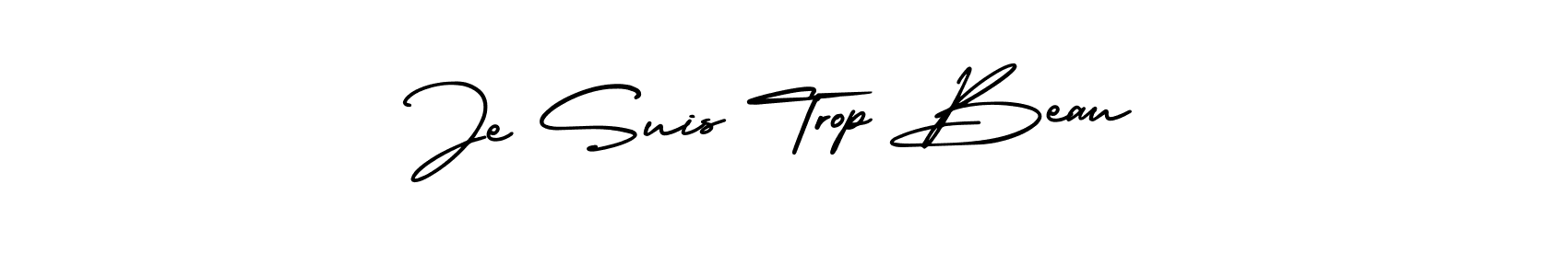 Also You can easily find your signature by using the search form. We will create Je Suis Trop Beau name handwritten signature images for you free of cost using AmerikaSignatureDemo-Regular sign style. Je Suis Trop Beau signature style 3 images and pictures png