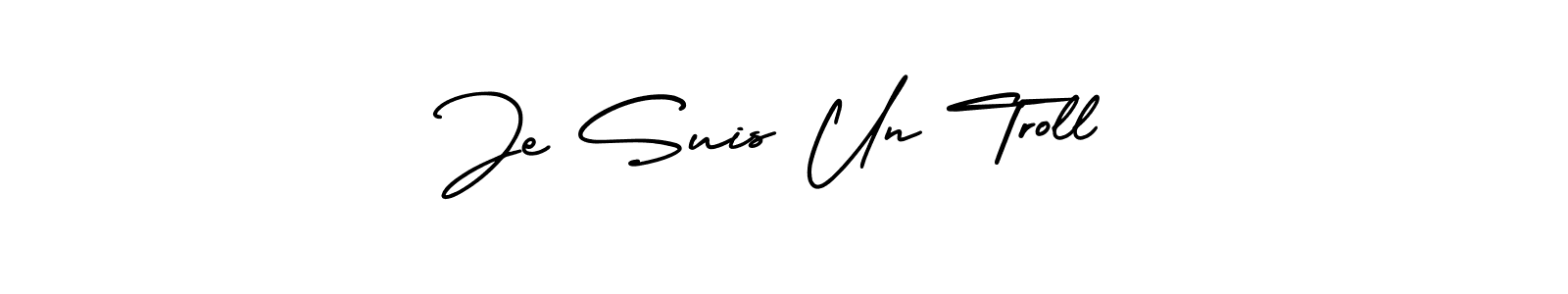 How to make Je Suis Un Troll name signature. Use AmerikaSignatureDemo-Regular style for creating short signs online. This is the latest handwritten sign. Je Suis Un Troll signature style 3 images and pictures png