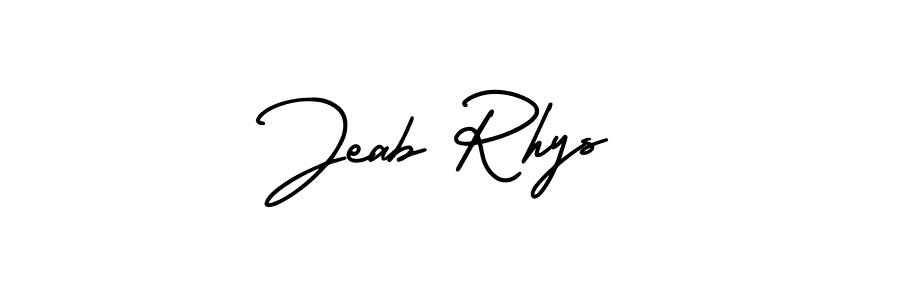Make a short Jeab Rhys signature style. Manage your documents anywhere anytime using AmerikaSignatureDemo-Regular. Create and add eSignatures, submit forms, share and send files easily. Jeab Rhys signature style 3 images and pictures png