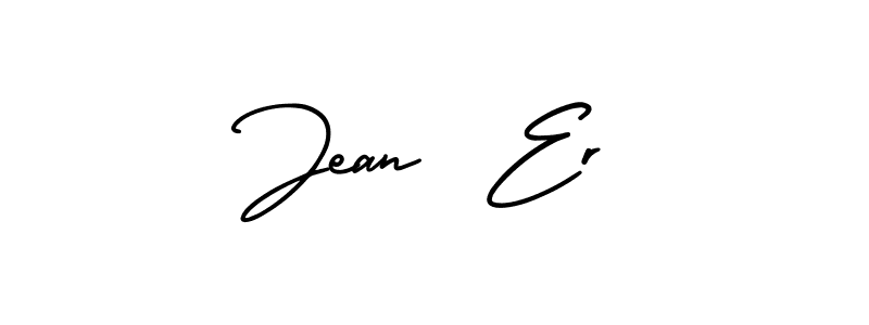 Use a signature maker to create a handwritten signature online. With this signature software, you can design (AmerikaSignatureDemo-Regular) your own signature for name Jean  Er. Jean  Er signature style 3 images and pictures png