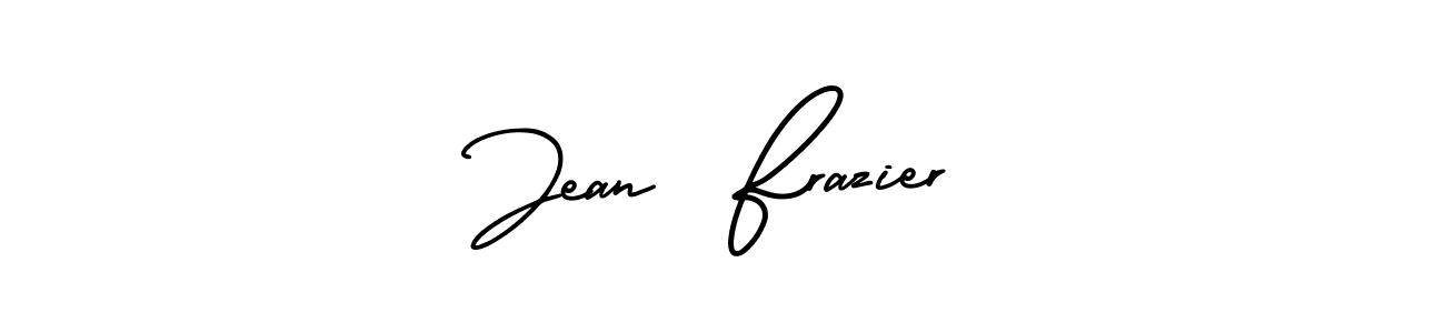 It looks lik you need a new signature style for name Jean  Frazier. Design unique handwritten (AmerikaSignatureDemo-Regular) signature with our free signature maker in just a few clicks. Jean  Frazier signature style 3 images and pictures png