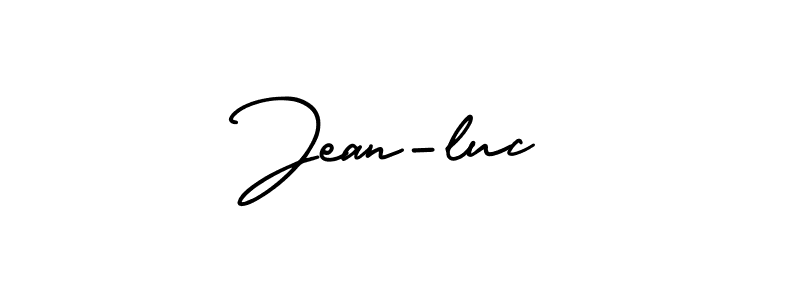 How to Draw Jean-luc signature style? AmerikaSignatureDemo-Regular is a latest design signature styles for name Jean-luc. Jean-luc signature style 3 images and pictures png