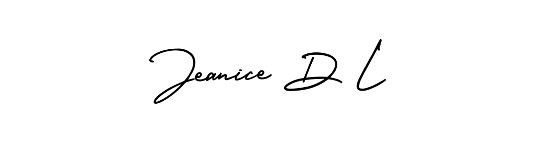 Design your own signature with our free online signature maker. With this signature software, you can create a handwritten (AmerikaSignatureDemo-Regular) signature for name Jeanice D L. Jeanice D L signature style 3 images and pictures png