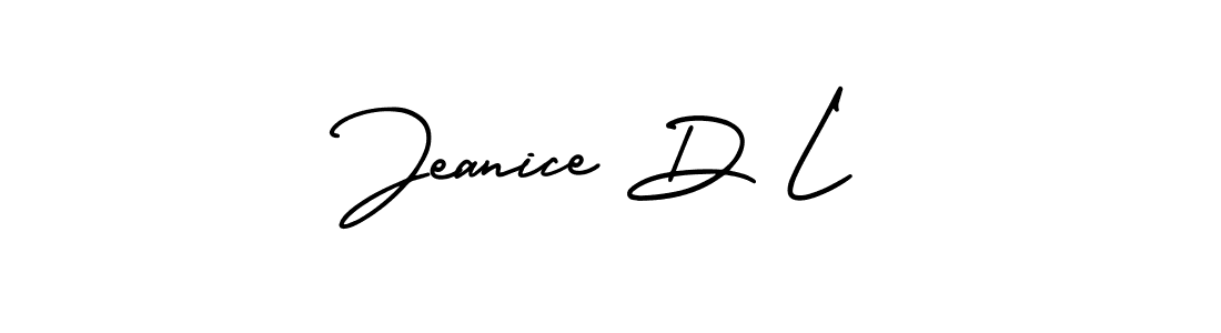 Use a signature maker to create a handwritten signature online. With this signature software, you can design (AmerikaSignatureDemo-Regular) your own signature for name Jeanice D L. Jeanice D L signature style 3 images and pictures png