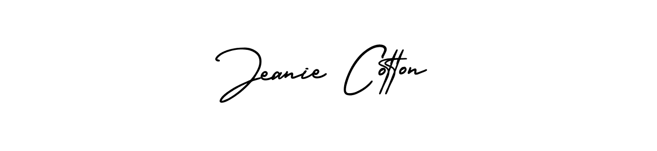 This is the best signature style for the Jeanie Cotton name. Also you like these signature font (AmerikaSignatureDemo-Regular). Mix name signature. Jeanie Cotton signature style 3 images and pictures png