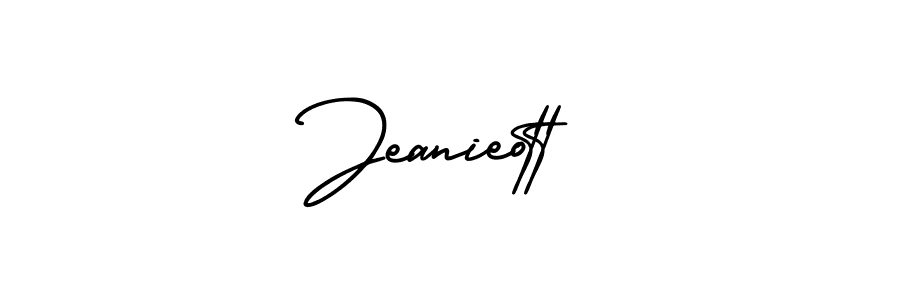It looks lik you need a new signature style for name Jeanieott. Design unique handwritten (AmerikaSignatureDemo-Regular) signature with our free signature maker in just a few clicks. Jeanieott signature style 3 images and pictures png