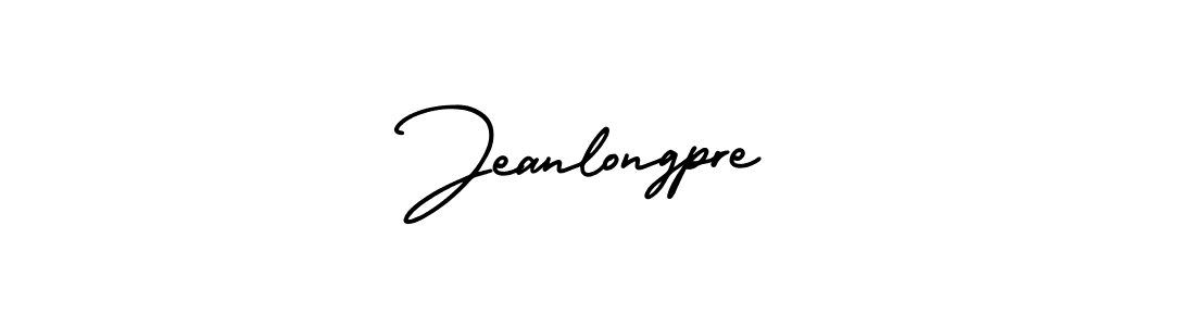 The best way (AmerikaSignatureDemo-Regular) to make a short signature is to pick only two or three words in your name. The name Jeanlongpre include a total of six letters. For converting this name. Jeanlongpre signature style 3 images and pictures png