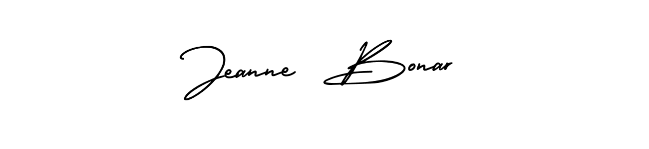 Use a signature maker to create a handwritten signature online. With this signature software, you can design (AmerikaSignatureDemo-Regular) your own signature for name Jeanne  Bonar. Jeanne  Bonar signature style 3 images and pictures png