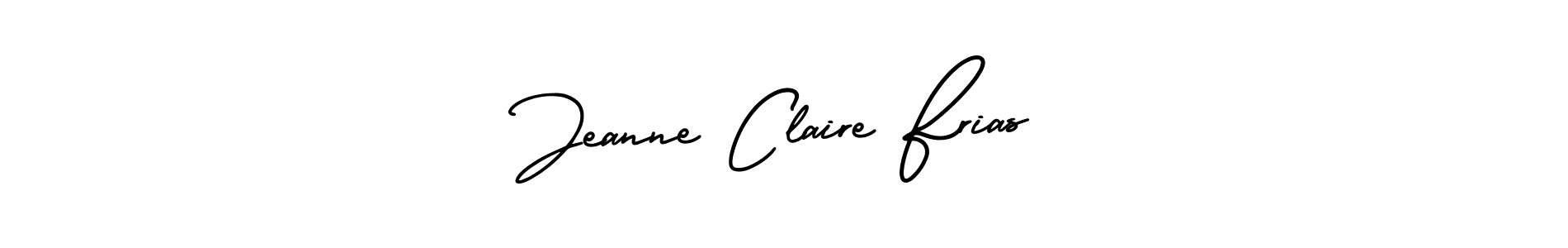 This is the best signature style for the Jeanne Claire Frias name. Also you like these signature font (AmerikaSignatureDemo-Regular). Mix name signature. Jeanne Claire Frias signature style 3 images and pictures png