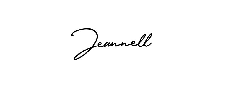 The best way (AmerikaSignatureDemo-Regular) to make a short signature is to pick only two or three words in your name. The name Jeannell include a total of six letters. For converting this name. Jeannell signature style 3 images and pictures png