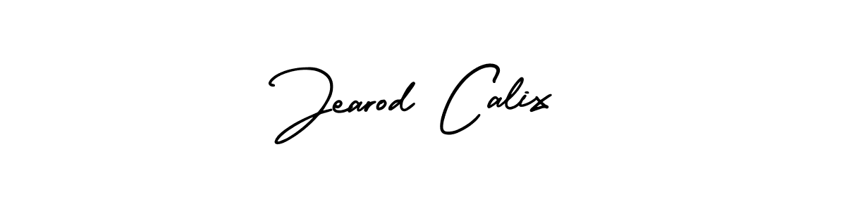 Create a beautiful signature design for name Jearod Calix. With this signature (AmerikaSignatureDemo-Regular) fonts, you can make a handwritten signature for free. Jearod Calix signature style 3 images and pictures png