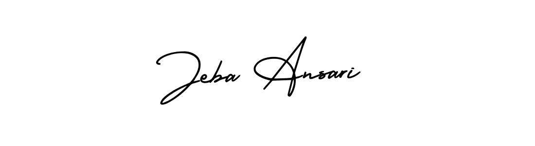 How to Draw Jeba Ansari signature style? AmerikaSignatureDemo-Regular is a latest design signature styles for name Jeba Ansari. Jeba Ansari signature style 3 images and pictures png