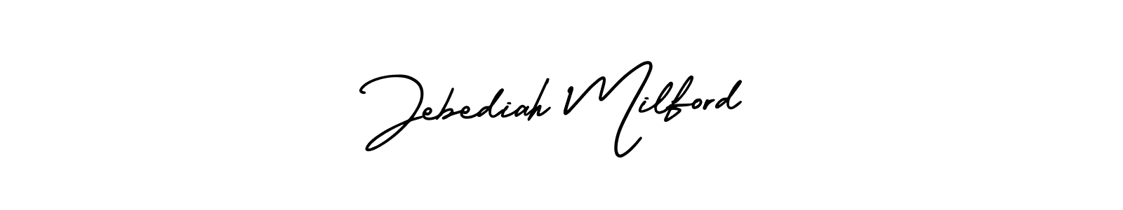 How to Draw Jebediah Milford signature style? AmerikaSignatureDemo-Regular is a latest design signature styles for name Jebediah Milford. Jebediah Milford signature style 3 images and pictures png