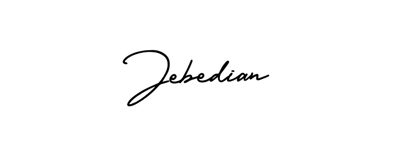Jebedian stylish signature style. Best Handwritten Sign (AmerikaSignatureDemo-Regular) for my name. Handwritten Signature Collection Ideas for my name Jebedian. Jebedian signature style 3 images and pictures png