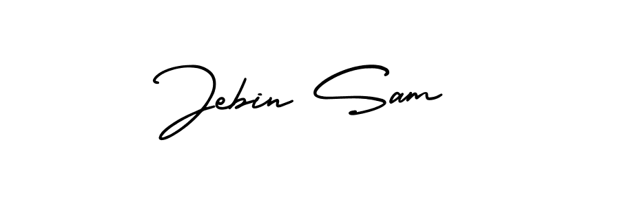 Similarly AmerikaSignatureDemo-Regular is the best handwritten signature design. Signature creator online .You can use it as an online autograph creator for name Jebin Sam. Jebin Sam signature style 3 images and pictures png