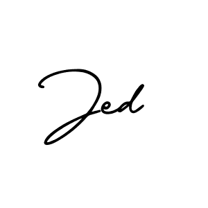 Also You can easily find your signature by using the search form. We will create Jed name handwritten signature images for you free of cost using AmerikaSignatureDemo-Regular sign style. Jed signature style 3 images and pictures png