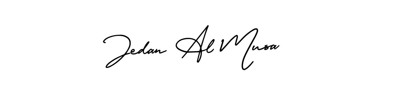 AmerikaSignatureDemo-Regular is a professional signature style that is perfect for those who want to add a touch of class to their signature. It is also a great choice for those who want to make their signature more unique. Get Jedan Al Musa name to fancy signature for free. Jedan Al Musa signature style 3 images and pictures png