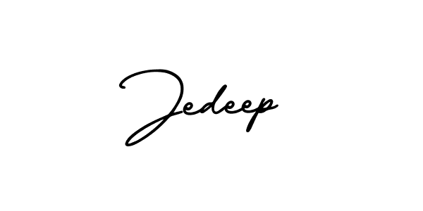 Make a beautiful signature design for name Jedeep. With this signature (AmerikaSignatureDemo-Regular) style, you can create a handwritten signature for free. Jedeep signature style 3 images and pictures png