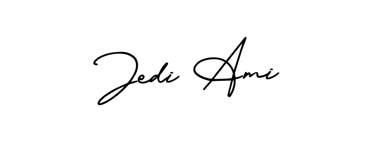 Check out images of Autograph of Jedi Ami name. Actor Jedi Ami Signature Style. AmerikaSignatureDemo-Regular is a professional sign style online. Jedi Ami signature style 3 images and pictures png