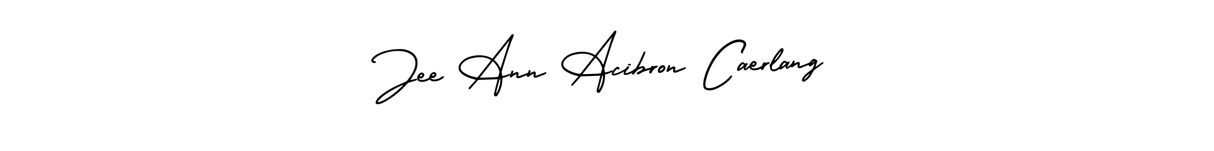 The best way (AmerikaSignatureDemo-Regular) to make a short signature is to pick only two or three words in your name. The name Jee Ann Acibron Caerlang include a total of six letters. For converting this name. Jee Ann Acibron Caerlang signature style 3 images and pictures png