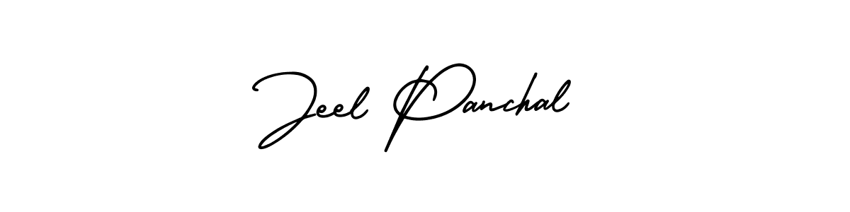 It looks lik you need a new signature style for name Jeel Panchal. Design unique handwritten (AmerikaSignatureDemo-Regular) signature with our free signature maker in just a few clicks. Jeel Panchal signature style 3 images and pictures png