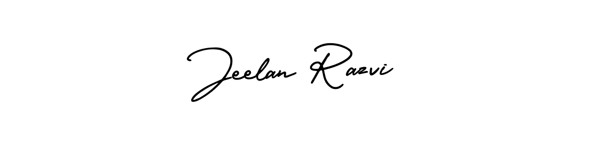 How to make Jeelan Razvi name signature. Use AmerikaSignatureDemo-Regular style for creating short signs online. This is the latest handwritten sign. Jeelan Razvi signature style 3 images and pictures png