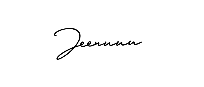Make a beautiful signature design for name Jeenuuu. With this signature (AmerikaSignatureDemo-Regular) style, you can create a handwritten signature for free. Jeenuuu signature style 3 images and pictures png