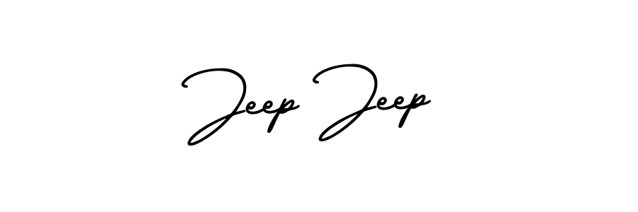 It looks lik you need a new signature style for name Jeep Jeep. Design unique handwritten (AmerikaSignatureDemo-Regular) signature with our free signature maker in just a few clicks. Jeep Jeep signature style 3 images and pictures png