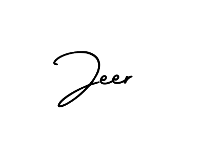 Also we have Jeer name is the best signature style. Create professional handwritten signature collection using AmerikaSignatureDemo-Regular autograph style. Jeer signature style 3 images and pictures png