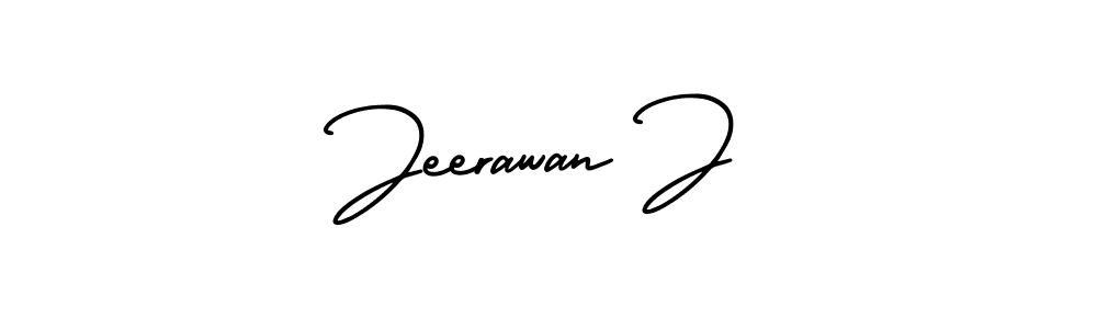 How to Draw Jeerawan J signature style? AmerikaSignatureDemo-Regular is a latest design signature styles for name Jeerawan J. Jeerawan J signature style 3 images and pictures png