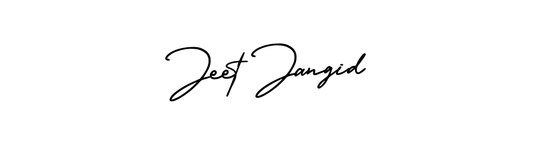 This is the best signature style for the Jeet Jangid name. Also you like these signature font (AmerikaSignatureDemo-Regular). Mix name signature. Jeet Jangid signature style 3 images and pictures png