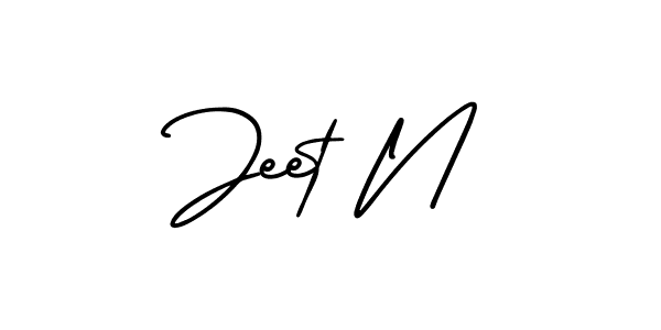 Best and Professional Signature Style for Jeet N. AmerikaSignatureDemo-Regular Best Signature Style Collection. Jeet N signature style 3 images and pictures png