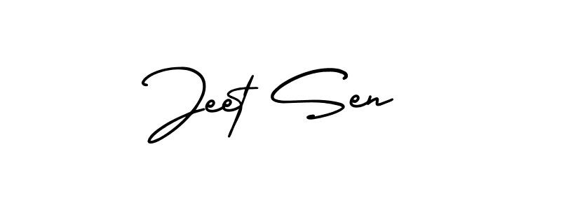 How to Draw Jeet Sen signature style? AmerikaSignatureDemo-Regular is a latest design signature styles for name Jeet Sen. Jeet Sen signature style 3 images and pictures png