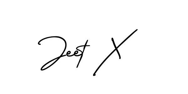 Design your own signature with our free online signature maker. With this signature software, you can create a handwritten (AmerikaSignatureDemo-Regular) signature for name Jeet X. Jeet X signature style 3 images and pictures png