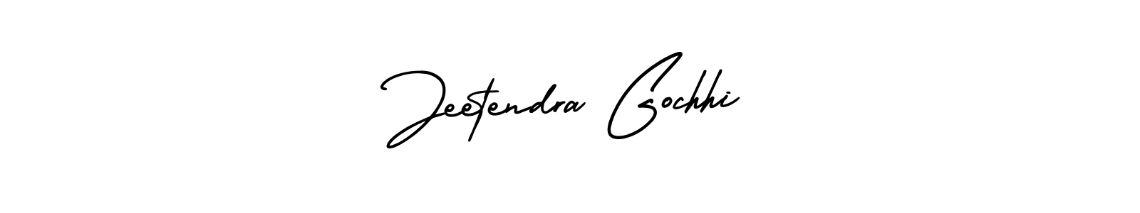 Jeetendra Gochhi stylish signature style. Best Handwritten Sign (AmerikaSignatureDemo-Regular) for my name. Handwritten Signature Collection Ideas for my name Jeetendra Gochhi. Jeetendra Gochhi signature style 3 images and pictures png