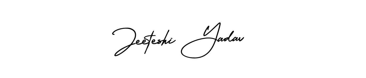 Jeeteshi Yadav stylish signature style. Best Handwritten Sign (AmerikaSignatureDemo-Regular) for my name. Handwritten Signature Collection Ideas for my name Jeeteshi Yadav. Jeeteshi Yadav signature style 3 images and pictures png