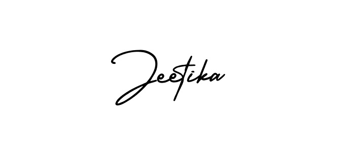 Jeetika stylish signature style. Best Handwritten Sign (AmerikaSignatureDemo-Regular) for my name. Handwritten Signature Collection Ideas for my name Jeetika. Jeetika signature style 3 images and pictures png