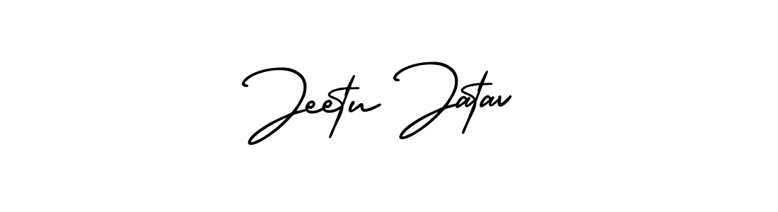 How to make Jeetu Jatav name signature. Use AmerikaSignatureDemo-Regular style for creating short signs online. This is the latest handwritten sign. Jeetu Jatav signature style 3 images and pictures png