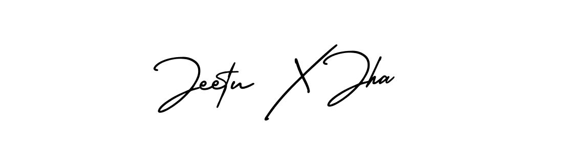Similarly AmerikaSignatureDemo-Regular is the best handwritten signature design. Signature creator online .You can use it as an online autograph creator for name Jeetu X Jha. Jeetu X Jha signature style 3 images and pictures png