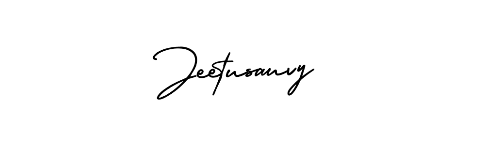 if you are searching for the best signature style for your name Jeetusauvy. so please give up your signature search. here we have designed multiple signature styles  using AmerikaSignatureDemo-Regular. Jeetusauvy signature style 3 images and pictures png