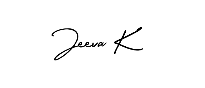 Similarly AmerikaSignatureDemo-Regular is the best handwritten signature design. Signature creator online .You can use it as an online autograph creator for name Jeeva K. Jeeva K signature style 3 images and pictures png