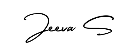 The AmerikaSignatureDemo-Regular typeface gives name Jeeva S a refined look. Suitable for certificates, diplomas, and official verification. Jeeva S signature style 3 images and pictures png